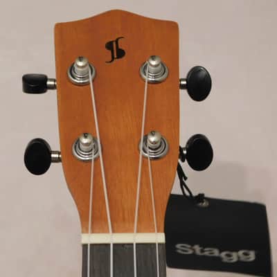 Stagg Tiki series soprano ukulele with sapele top and Gig Bag 2018 EH Finish image 5