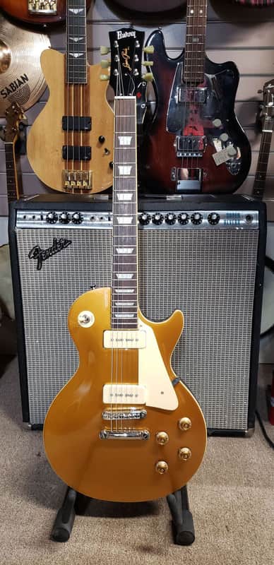 Burny RLG-60P VGT Vintage Gold Top Electric Guitar image 1