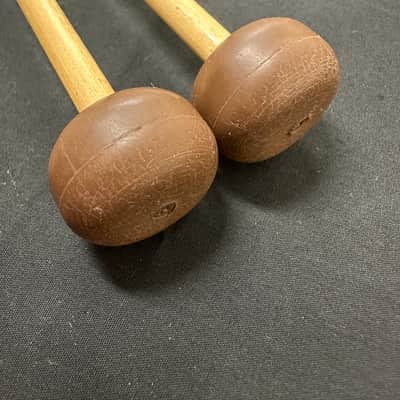 VINTAGE Percussion Construction Marimba Mallets, Brown-Medium Soft, 1 Pair-EXCELLENT image 6