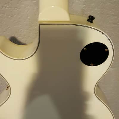 2001 Epiphone Japan Les Paul Custom . Awesome White. image 4