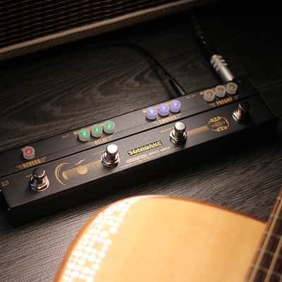SONICAKE Sonic Wood Acoustic Guitar Preamp DI Box Multi Effects Chorus Delay Reverb Pedal with XLR O(U.S. domestic inventory) image 7