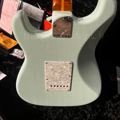 ♚MINT♚ FENDER Custom Shop CUSTOM Stratocaster ♚ TRANS SURF GREEN ♚AAA ROASTED NECK♚FAT 60's Handwounds !♚£5199 image 14