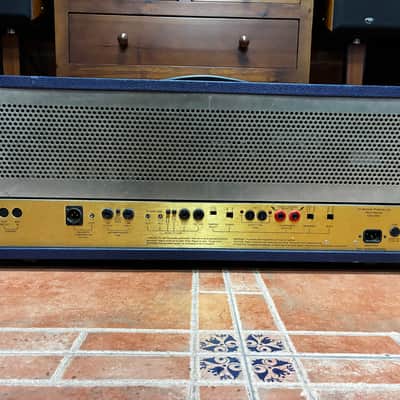 Marshall 6100 Anniversary Edition Head – 30th Anniversary (1962–1992) – Rare Blue Tolex + Original Footswitch image 8