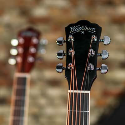 Washburn DFBACEB Deep Forest Burl ACE Grand Auditorium 6-String RH Acoustic Electric Guitar image 12