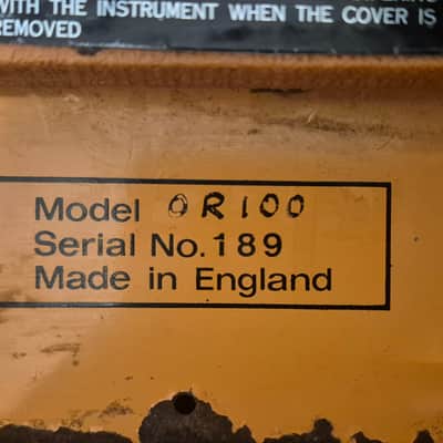 Orange Matamp OR100 vintage guitar Amp Head 1969-1973 image 6