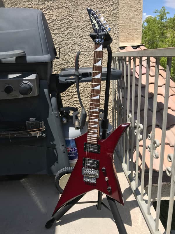 Jackson Kelly Star (KS2) MIJ 2000 Flame Trans Red | Reverb