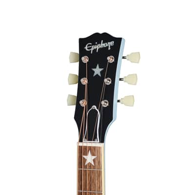 Epiphone J-180 LS Acoustic-Electric Guitar Frost Blue image 6