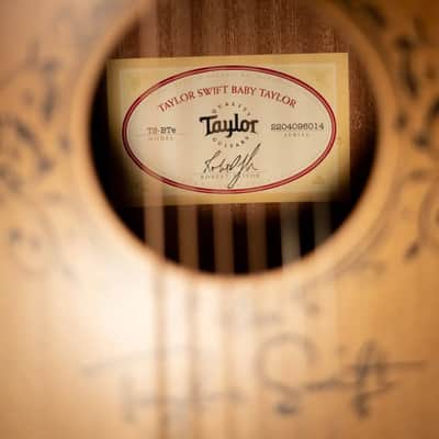 Taylor TS-BTe Taylor Swift Acoustic/Electric Guitar with Gig Bag image 13