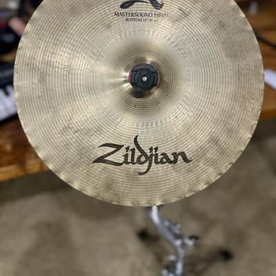 Zildjian 14" A Custom Mastersound Hi-Hat Cymbals (Pair) 1999 - Present - Brilliant image 4