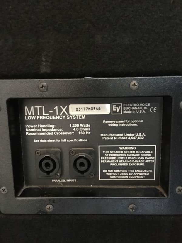 Electro-Voice MTL-1X | Reverb