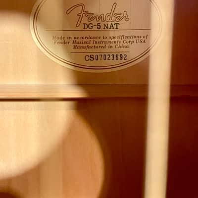 Fender DG5 Mid-2000s - Natural image 11