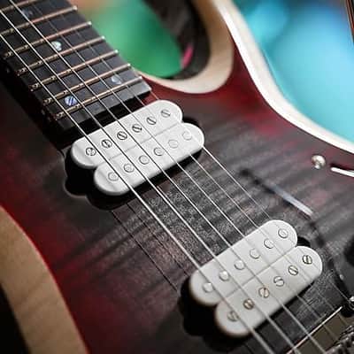 Cort X700 Duality II Guitar, Fishman Fluence Pickups, Ebony Fretboard Lava Burst w/Gigbag, Free Shipping image 6