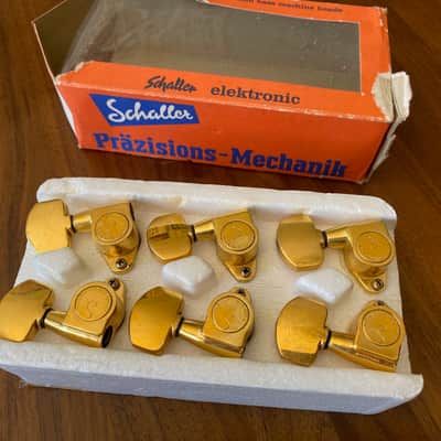 1970s/1980s Schaller M6 Gold Tuners 3x3 West Germany image 1