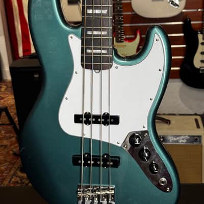 Rare! Fender Adam Clayton Artist Series Signature Jazz Bass 2015 - Present - Sherwood Green Metallic image 2