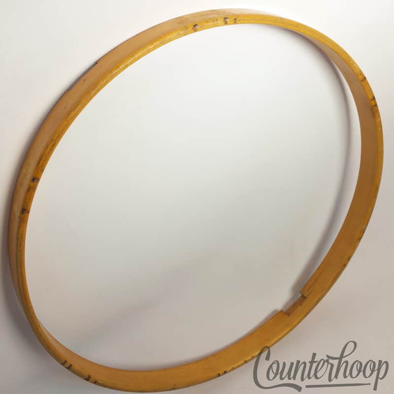 Gretsch 14"3Ply Natural Maple Wood Hoop/Rim Snare Drum Resonant Marching 50s USA image 1