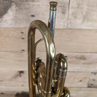 Buescher Aristocrat Model 207 Bb Trumpet 50's era needs work image 11