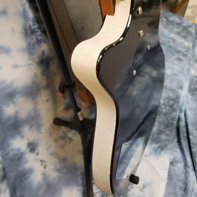 1964 Danelectro Made Silvertone Model 1444 U1 Black Short Scale Bass Guitar Orig Hard Shell Case image 12