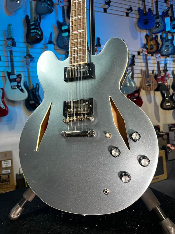 Epiphone Dave Grohl DG-335 Semi hollowbody Electric Guitar - Pelham Blue FREE PLEK! 225 image 1