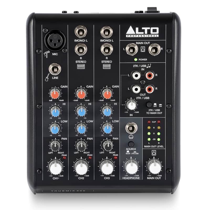 Alto Professional TrueMix 500 5-Channel Mixer with USB image 1