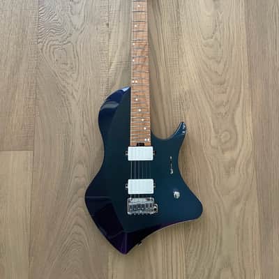 Abasi Concepts Larada Master Series USA 2022 DAT PVRP Purple / Blue - Roasted Flamed neck image 2