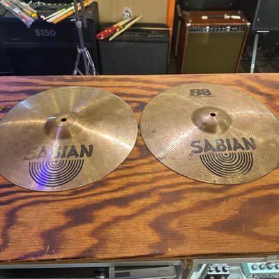 Sabian 14" B8 Hi-Hat Cymbals (Pair) 1990 - 2010 - Natural image 1
