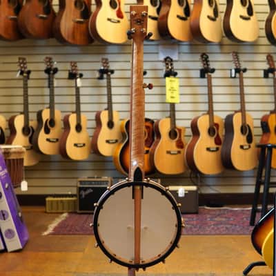 OME USA Tupelo 12" Bird's Eye Maple Open Back Banjo w/Hard Case image 6