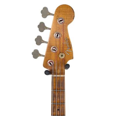 2025 Fender Custom Shop Empire ’58 Precision Bass – Faded Aged Charcoal Frost Metallic (9 lb 6 oz) image 9