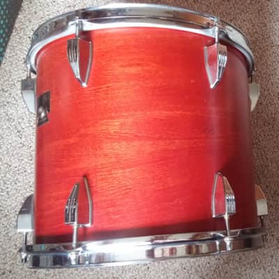 VINTAGE Tama Royalstar 12 x 11  Rack Tom 70s 80s RED MAHOGANY JAPAN Projects Popcorn Snare Shallow or Concert TOM image 8