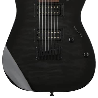 Ibanez Gio GRG7221QA Electric Guitar - Transparent Black Sunburst image 1