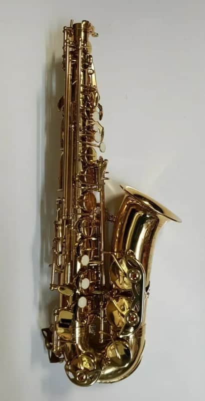 Alto Saxophone Sax - Gold Lacquer Body Only & Hard Case Spare Parts Not Working~ image 1
