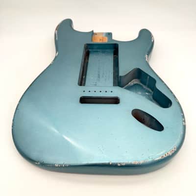 MJT Stratocaster Body Alder Ice Blue Relic Nitro mjt6700 image 5