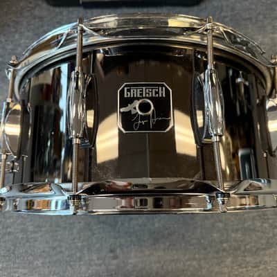 Gretsch Artist Series 6.5x14" Taylor Hawkins Signature Snare Drum 2010s - Black Nickel Over Steel image 2