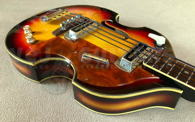TEISCO FB-2 1968 w/HSC SCROLL HEAD VIOLIN BASS VINTAGE MIJ *RARE* image 1