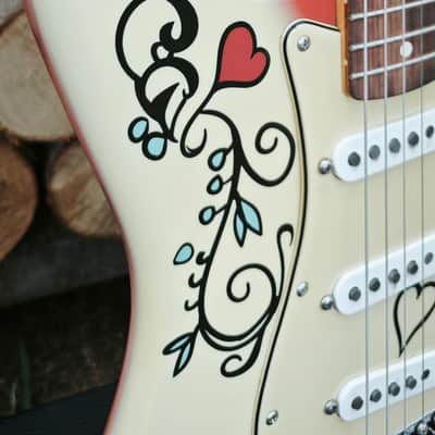 Fender Jimi Hendrix Artist Series Signature Monterey Stratocaster 2017 - 2018 - Monterey Graphic image 5