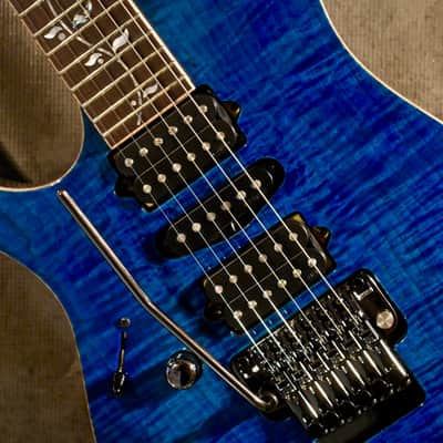 Ibanez Left Handed J. Custom RG-8570ZL 2017 Trans Blue image 4