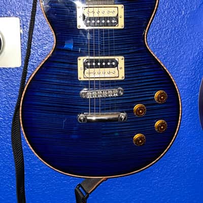 Warmoth Single Cut 2008 Transparent Blue image 1