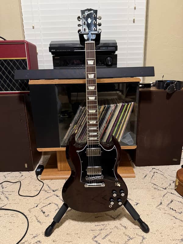 Gibson SG Standard Dark Walnut with Hardshell case | Reverb