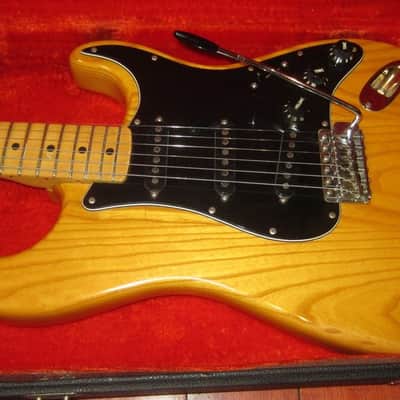 1979 Fender Stratocaster Natural w/ Original hardshell case image 10
