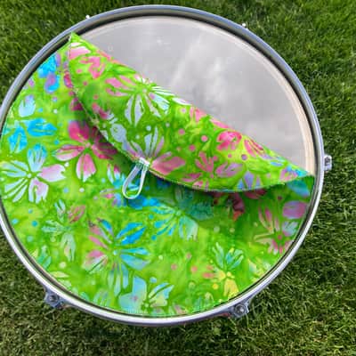 13" single layer cloth drum cover - dampener - partial mute - compare to Drum Tortillas Quesadilla or Big Fat Snare image 3