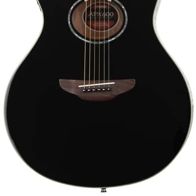 Yamaha APX600 Thinline Cutaway Acoustic-electric Guitar - Black image 2