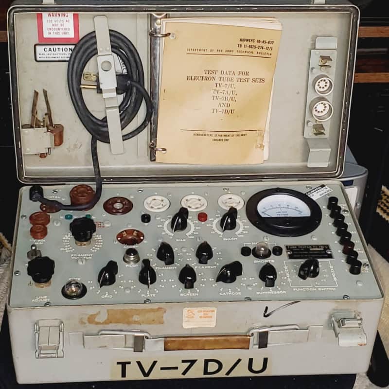 TV-7 D/U Military Tube Tester refurbished/calibrated May 2026 image 1