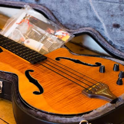 EPIPHONE ZENITH FRETLESS BASS, RARE AND BEAUTIFUL! semi-acoustic image 9