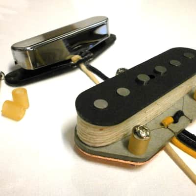 Q pickups Telecaster Pickups SET 1964-68 VINTAGE CORRECT Tele Guitar Fender Custom Shop 1965 66 67 image 2