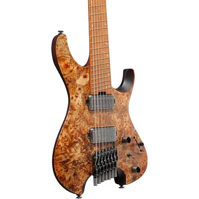 Ibanez Quest Standard QX527PB-ABS 7-String Solid Body Electric Guitar with Roasted Birdseye Fretboard, Right-Handed, Antique Brown Stained image 4