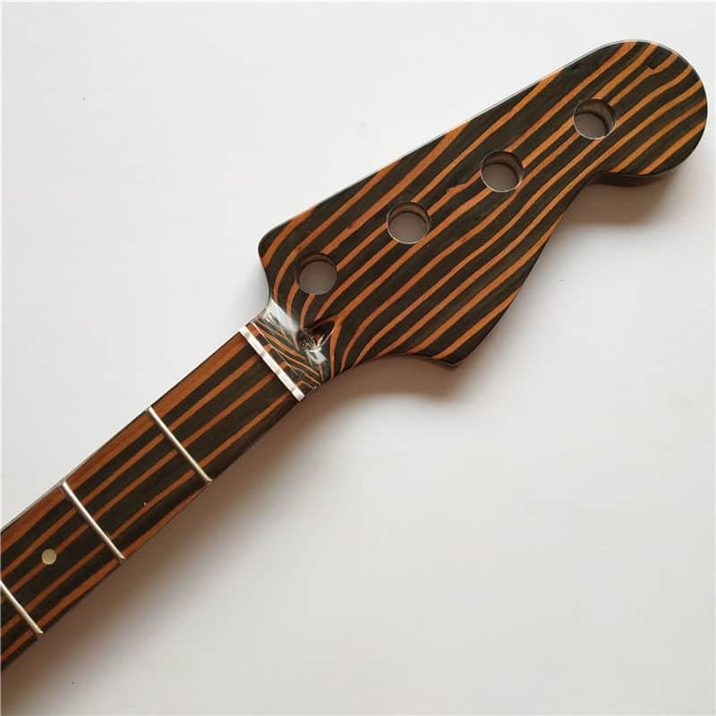 Zebra Wood Bass Guitar Neck,20-Fret image 1