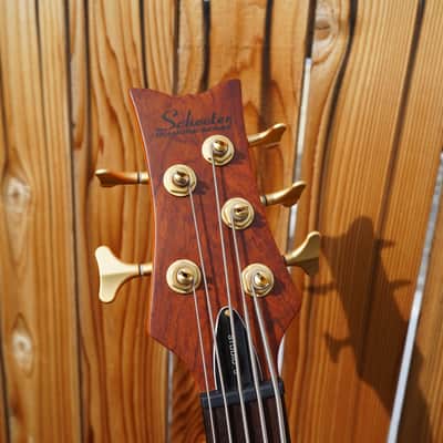 Schecter DIAMOND SERIES Stiletto Studio-5 Honey Satin Left Handed 5-String Electric Bass Guitar 2022 image 6