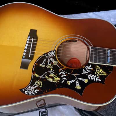 Gibson Custom Shop Hummingbird Koa/Carpathian Spruce Acoustic-Electric Guitar - Honeyburst - 4.65 lbs - G06299 image 13