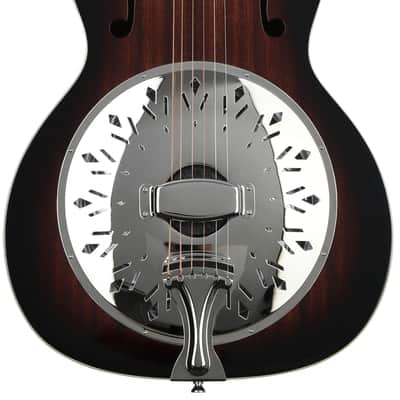 Recording King Rattlesnake Small-body Resonator Guitar - Gloss Sunburst image 2