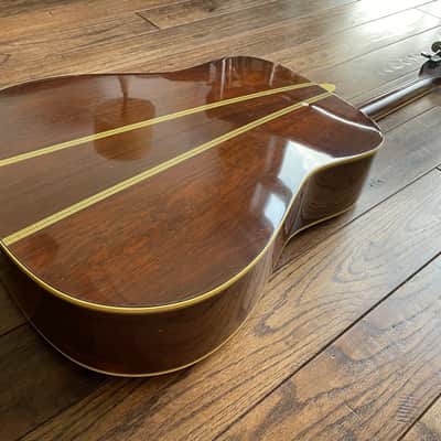 1970s Yamaha FG-401 Acoustic Dreadnought Guitar MIJ Orange Label Nippon Factory w/ HSC martin guild image 12