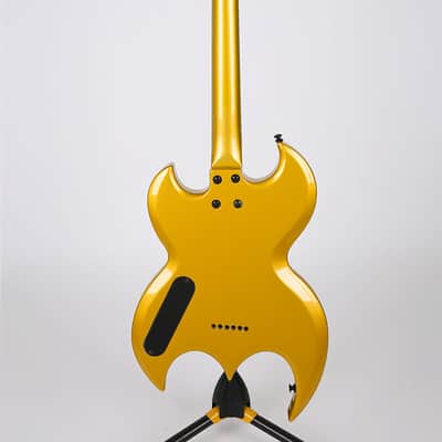 Brownsville Bat Unique Design Shape Electric Guitar Yellow HH Humbucker image 2